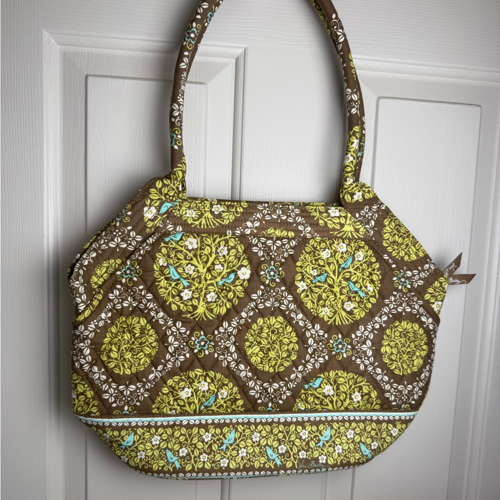 Nwot Vera Bradley Sittin’ In A Tree Tote Bag Spacious Shoulder Tote
